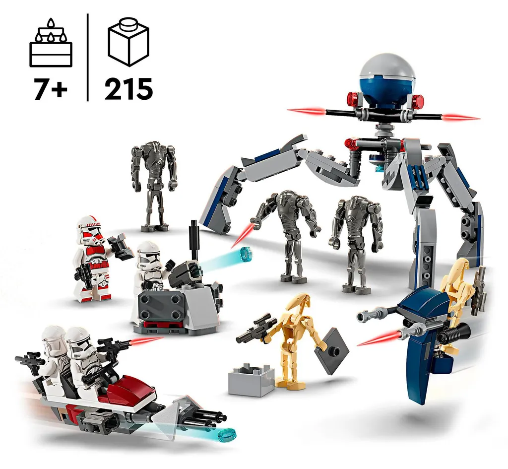 LEGO Star Wars 75372 Clone Trooper & Battle Droid Battle Pack Combat