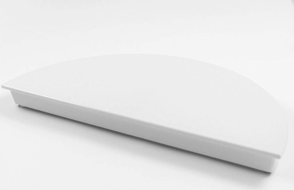 Tortenplatten, Melamin, weiß, 1/2