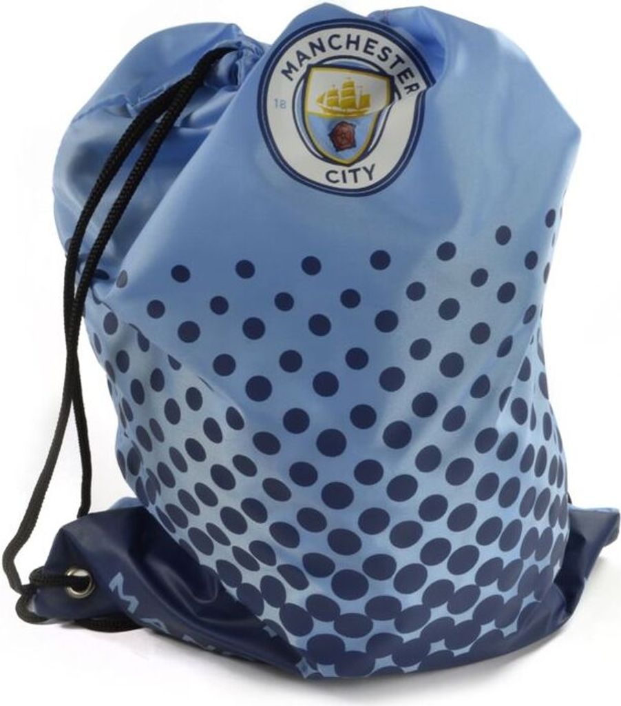 Man City Fade Design Gym Bag New Crest