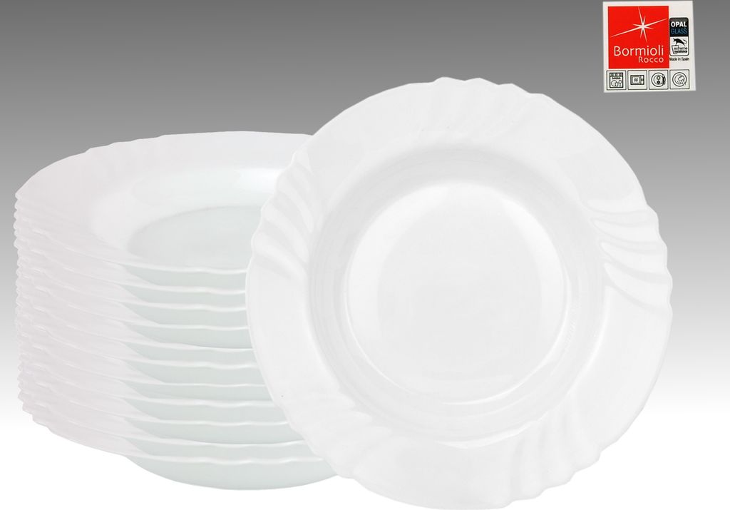 12er Set Bormioli Rocco EBRO Suppenteller, tiefer Teller, Produktbild 