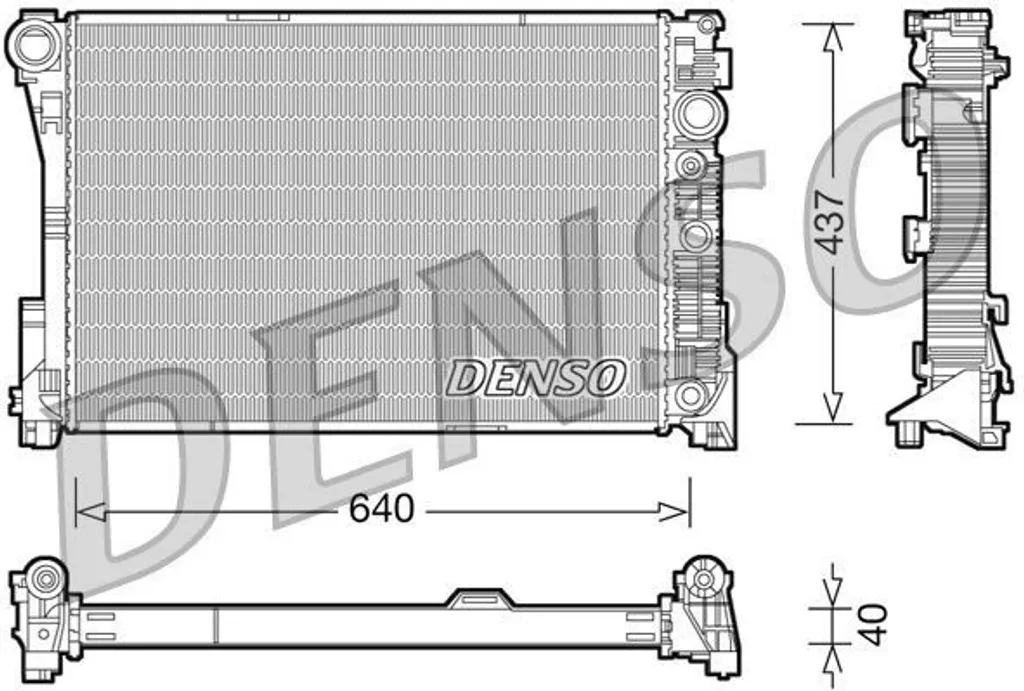 Radiateur de rechange pour Mercedes Classe E W212 et GLK - Fiabilité OE