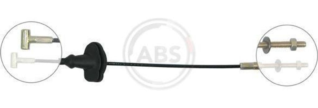 A.B.S. K17421 Seilzug, Handbremse OE 1073151 kompatibel mit Focus, Tourneo, Transit
