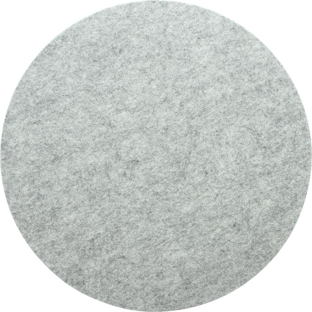 4er Set Platzmatte aus Filz, grau, rund, Ø 35 cm, Tischset, Produktbild 
