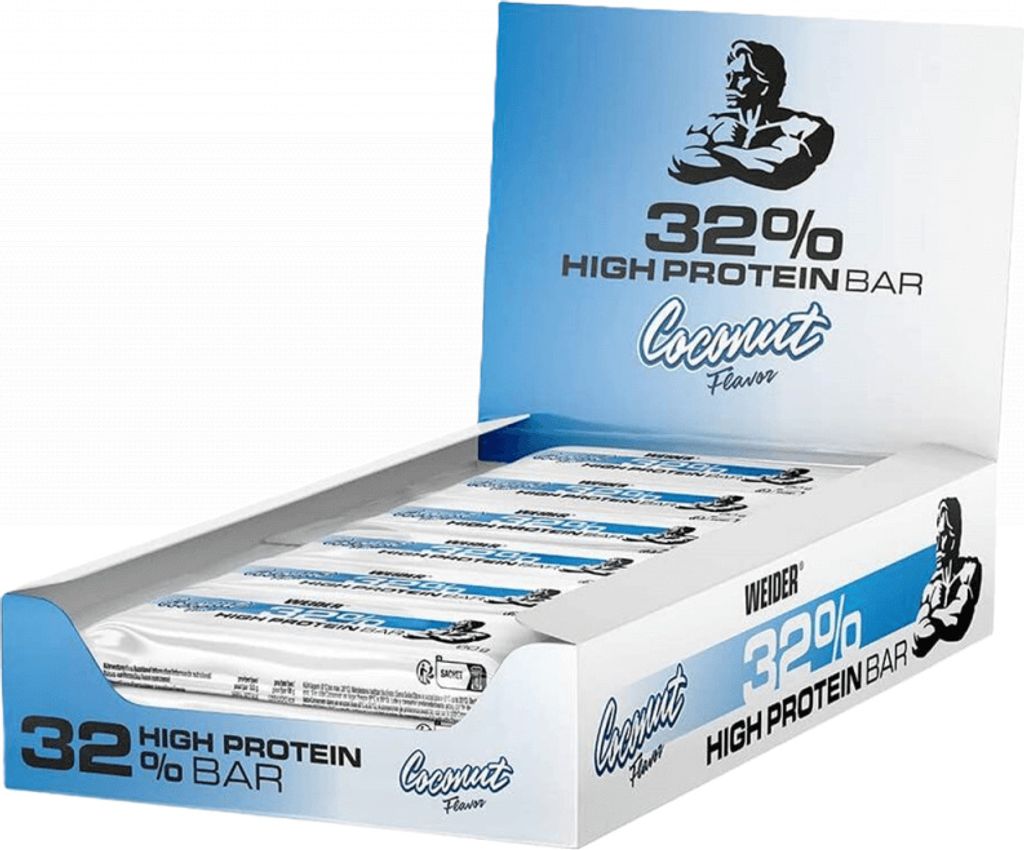 Weider 32% Protein Bar (12x60g) Coconut - Riegel - Produktbild 