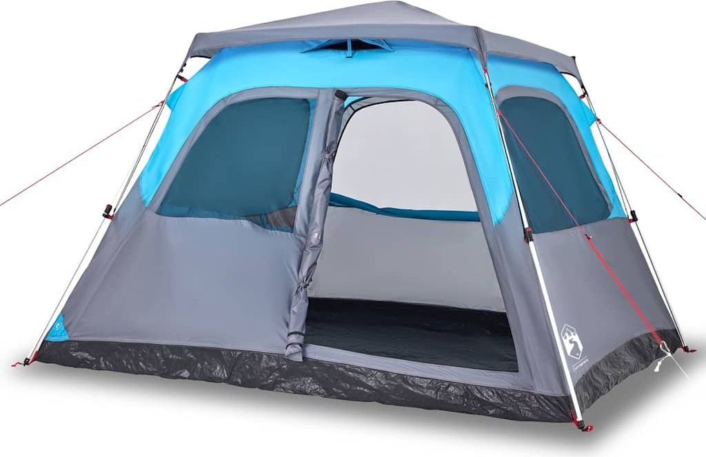 vidaXL Kuppel-Familienzelt 6 Personen Blau Quick Release Produktbild 