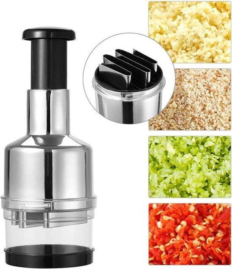 Multifunktionale Chopper - Pflanzliche Cutter für Lebensmittel Gemüse - Knoblauch Dicer Hackmühle Schneidemaschine mit Dunschneider.