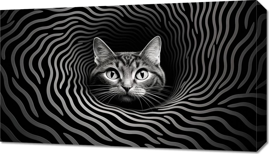 Bild 70x40cm Hypnotisierender Katzenblick