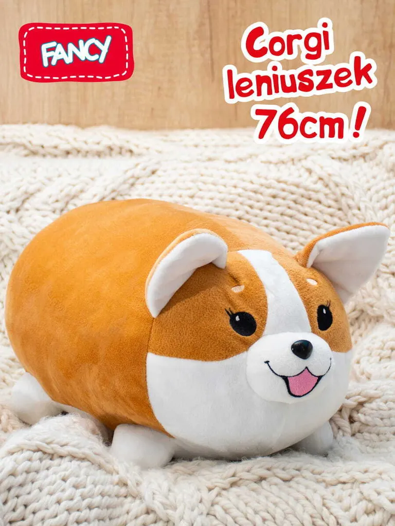 Peluche Corgi Kuschelball anti-stress - Doudou rond lavable et durable