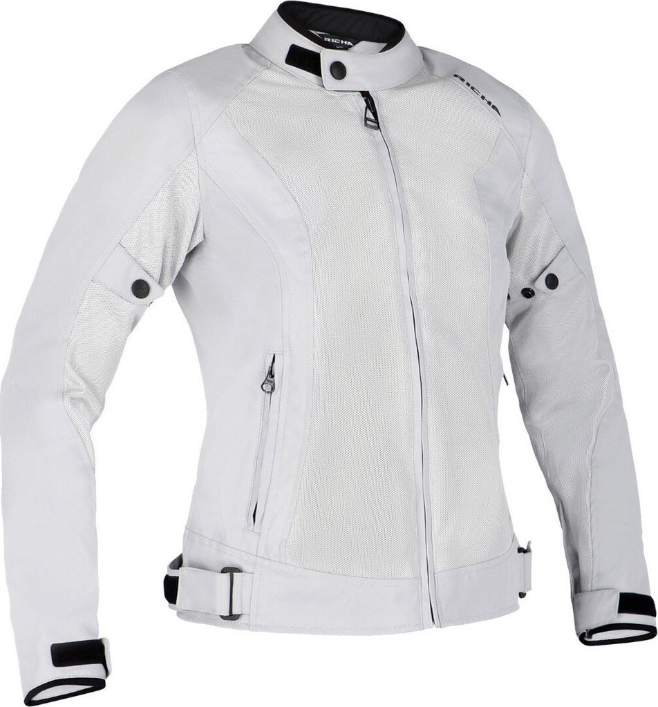 Richa Airsummer Damen Motorrad Textiljacke, hellgrau, L