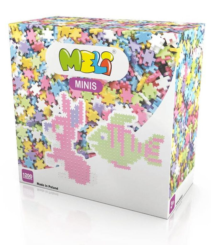 Stavebné kocky Meli Minis Pastel 1200 Plastové stavebné Obrázok produktu 