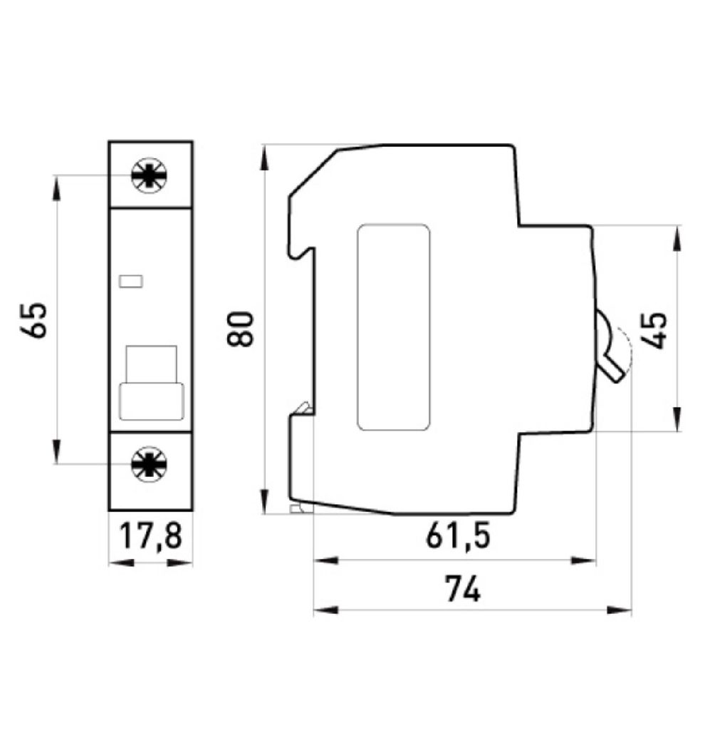 LS-Schalter B16 A Leitungsschutzschalter MCB