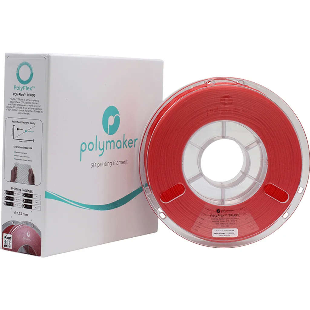Filamento Polymaker Polyflex TPU-95A 750g / 1,75mm - Blu - 11