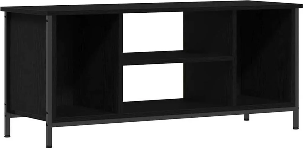 Mobile TV in rovere nero 102 x 35 x 45 cm Materiale in legno