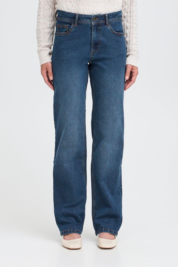 OXMO OXHELLE STRAIGHT JEANS Damen Jeanshose Straight-Fit-Jeans Hose 100% Baumwolle regular fit