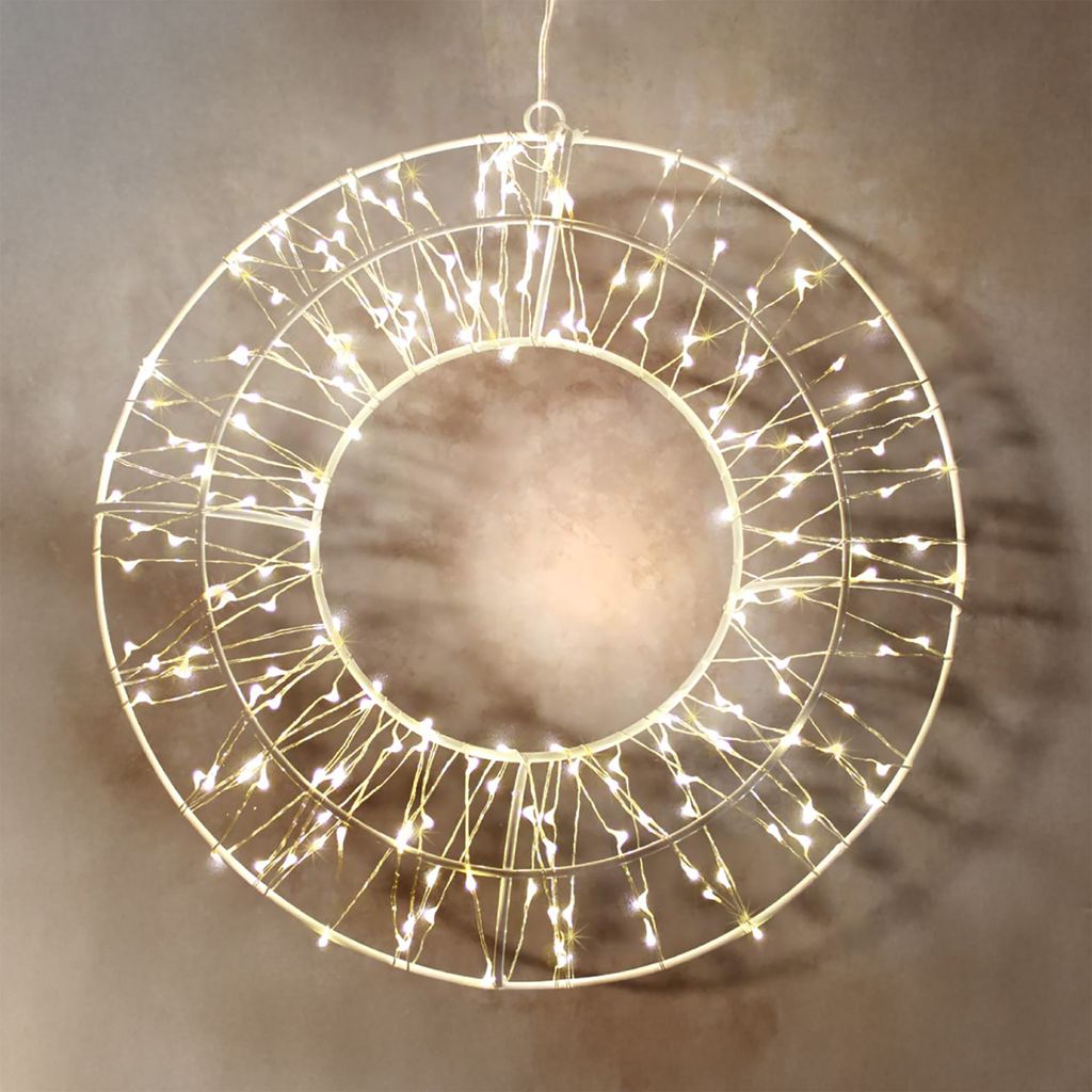 2.05 Dekorativní věnec LED s 200 LED diodami - cca 30 cm - Obrázek produktu 