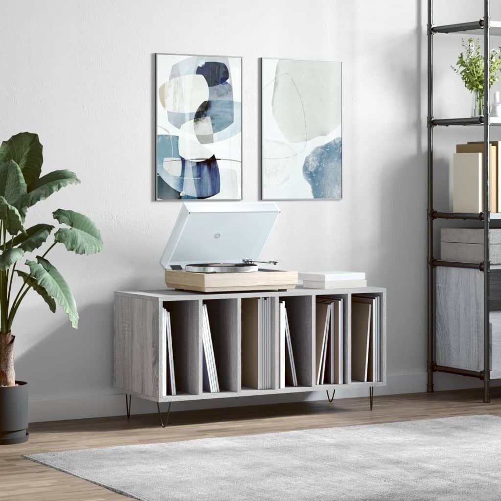 [Home] Plattenschrank Grau Sonoma 100x38x48 cm Produktbild 