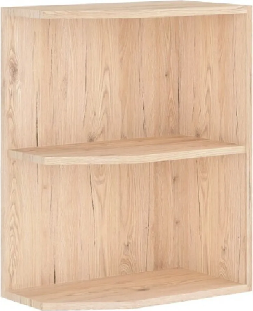 Armoire d’angle basse BERIT 30 cm Chêne Bordeaux pour cuisine d'angle