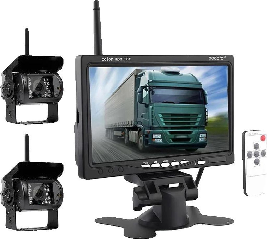 Moniteur de caméra de recul, écran 7 pouces, connexion sans Image du produit 