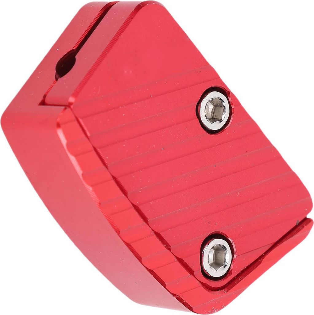 Motorrad Kickstand Fuß Seitenständer Verlängerung Pad CNC Aluminiumlegierung Platte Ersatz für Xmax 125 250 300 400 Rot