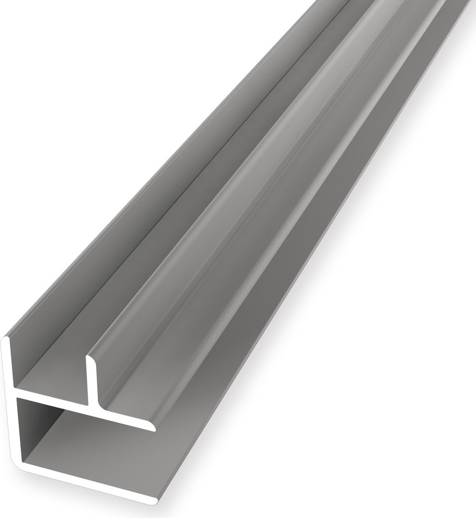 Wandprofil 16.2 x 16.2 x 2550 mm Einfasshöhe 8.2 mm Tapetenprofil Innen- & Außenecke Aluminium eloxiert Glatt Ungebohrt Edelstahl Küberit