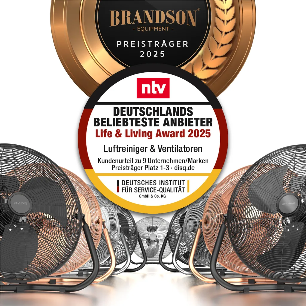 Ventilateur sur pied inclinaison continue Débit d'air élevé 55W