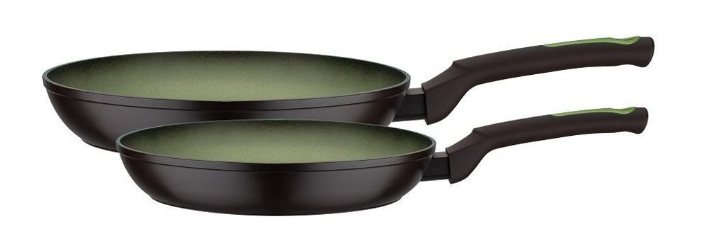 GSW Pfannen-Set Avocado 2-tlg., 418201, Aluminium, ca. 1,5 L / ca. 2,1 L