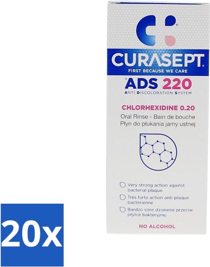 Curasept Mundspülung 0,20% CHX 200 ml - Vorteilspack - 20 Stücke