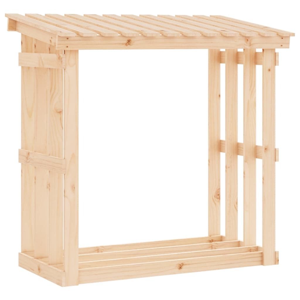 vidaXL Étagère à bois de cheminée 108x64,5x109 cm Pin Image du produit 
