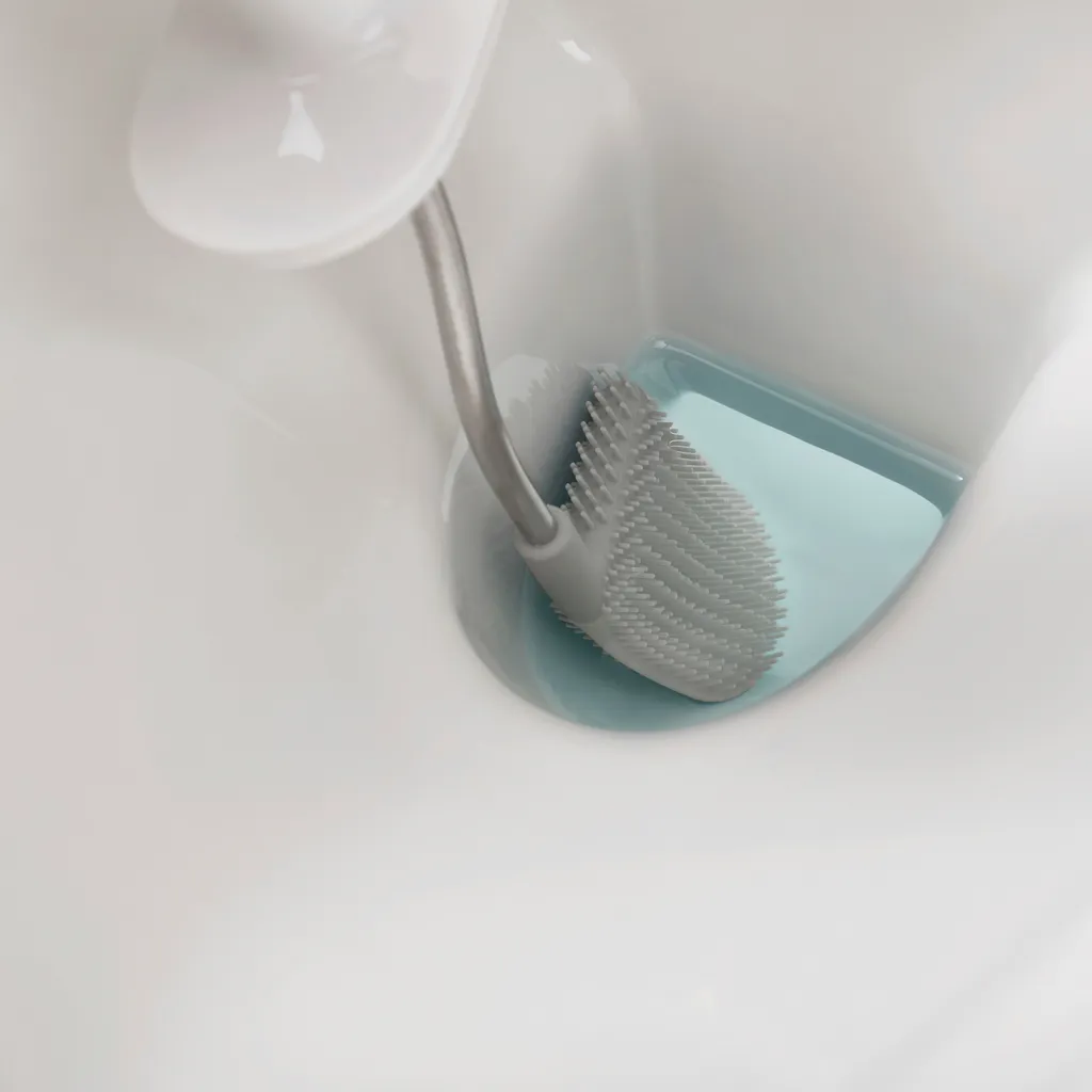 Brosse WC avec support de rangement compact Flex Smart Plus blanc bleu - 14
