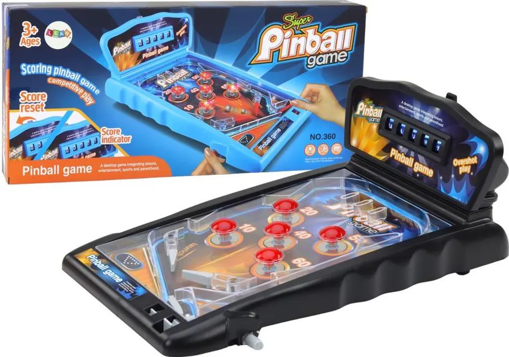 Flipper électronique à LED et sons arcade pour enfants et adolescents