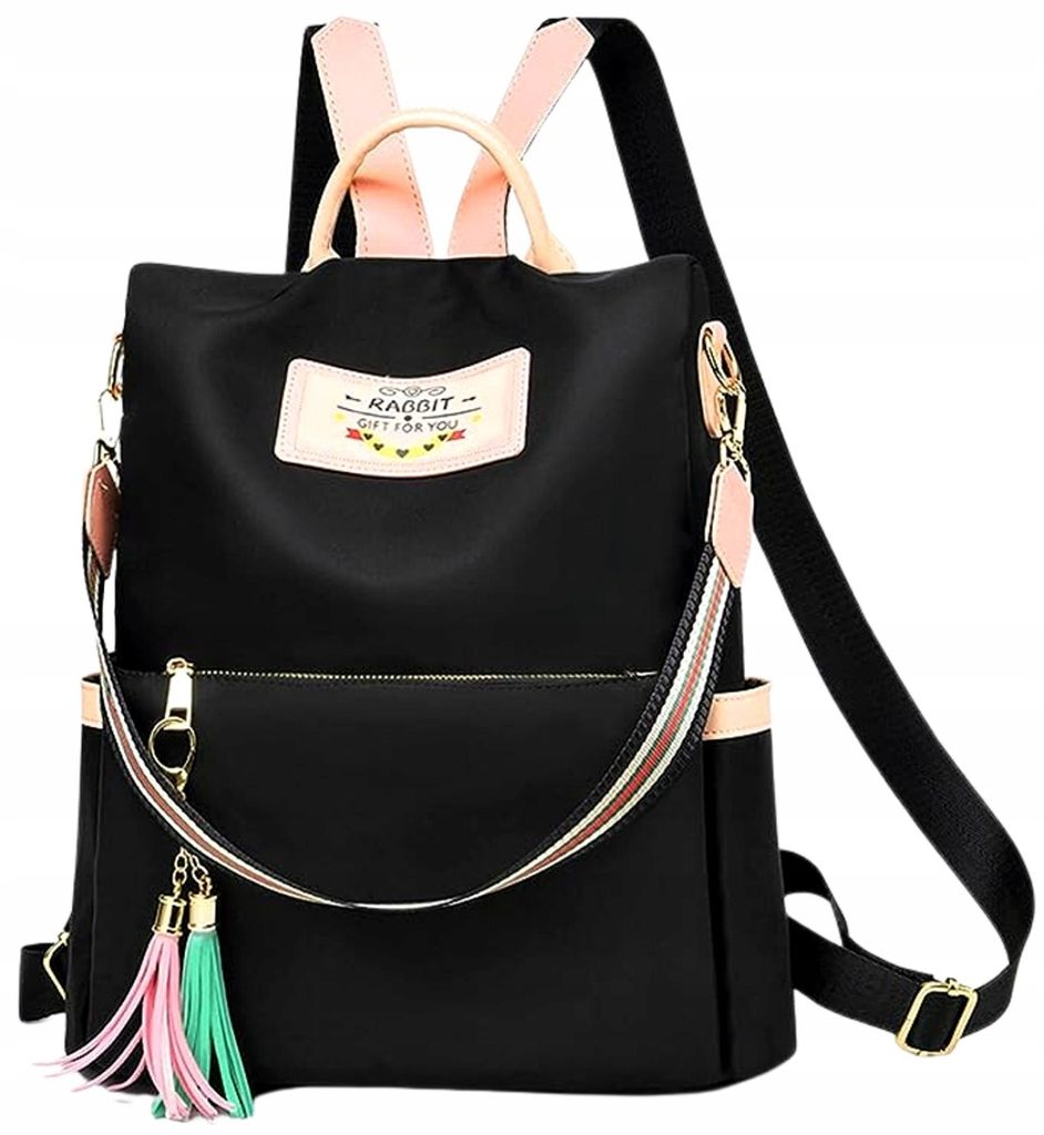 Schwarzer Rucksack - Vielseitig - Urban - Geräumig - Produktbild 