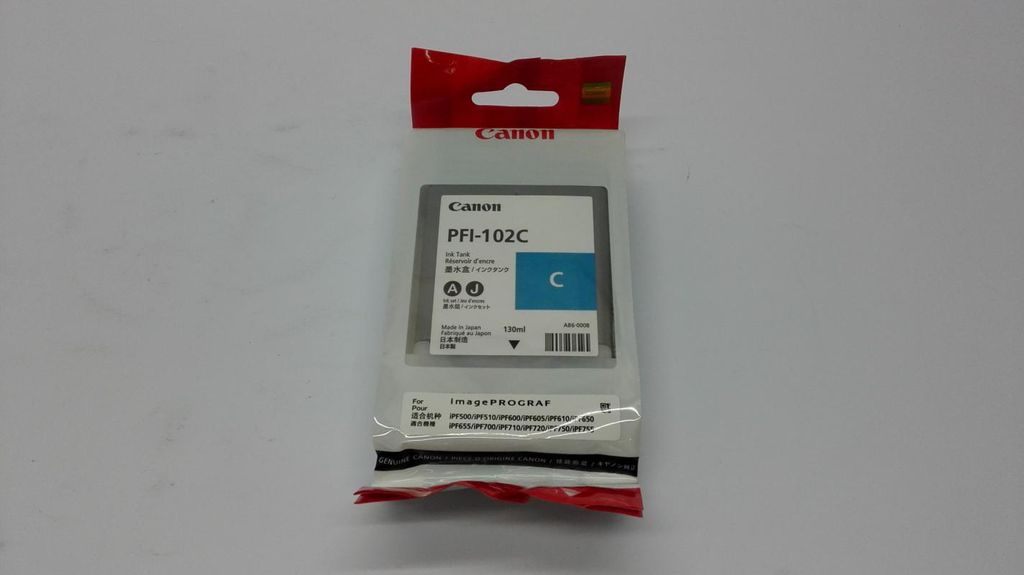 Canon PFI-102C, Cyan, 130 ml Produktbild 