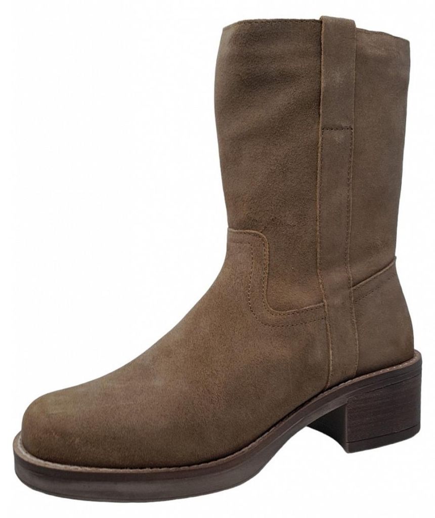 Poelman Schaftstiefel Beige in Gr. 39