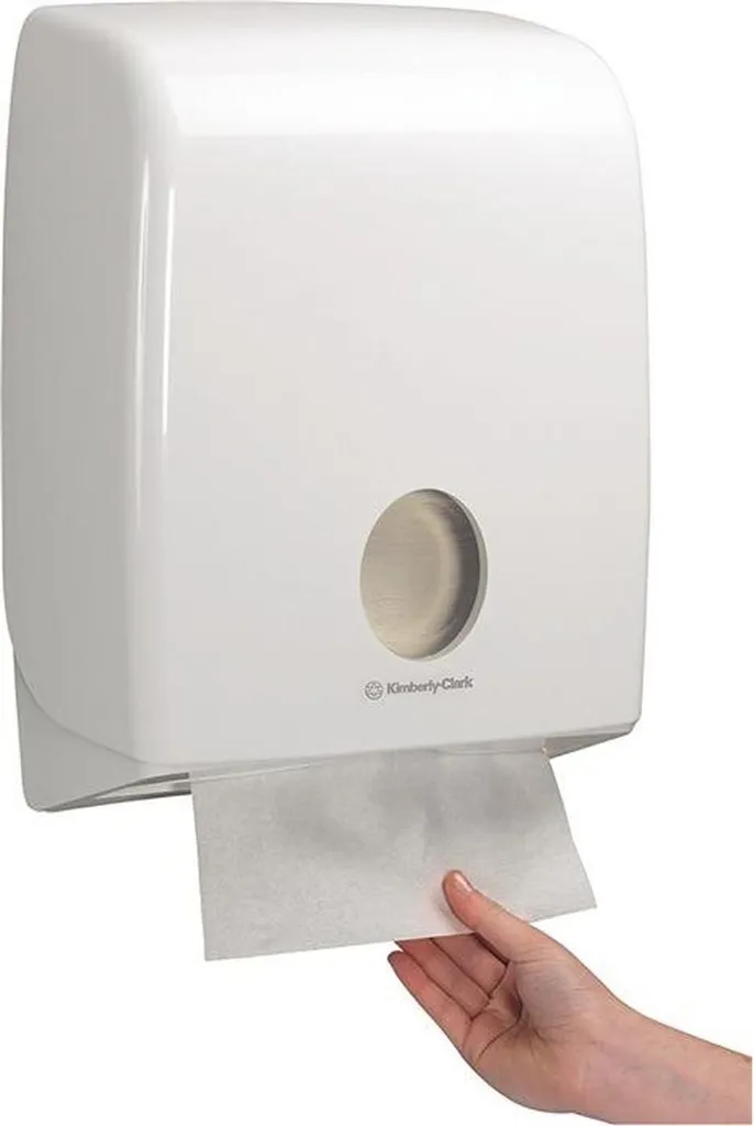 Distributeur de papier essuie-mains mural AQUARIUS pour sanitaires Pro