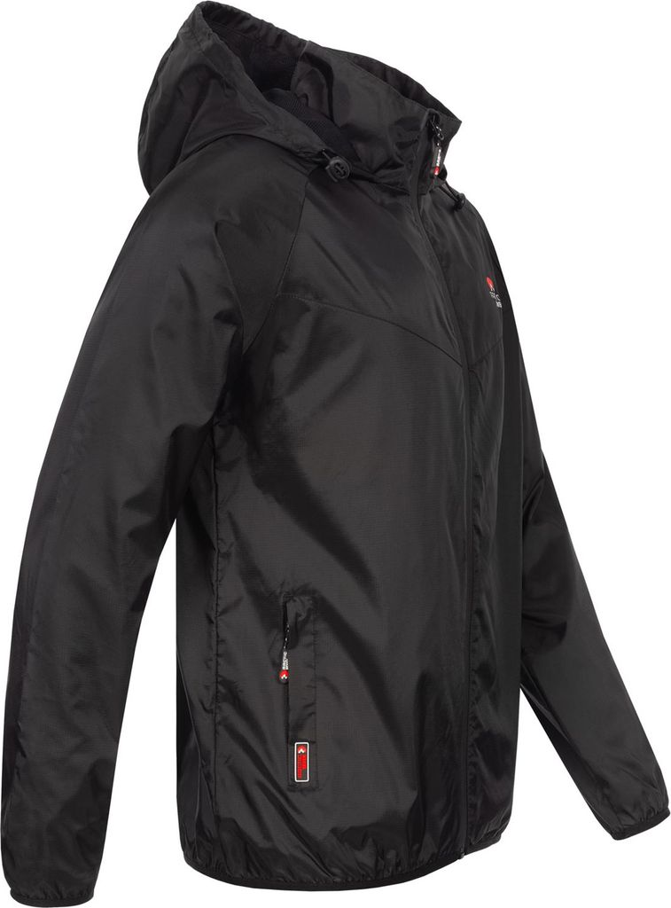 Funktionale Outdoor Herren Regenjacke Schwarz Größe XXXL - Produktbild 4