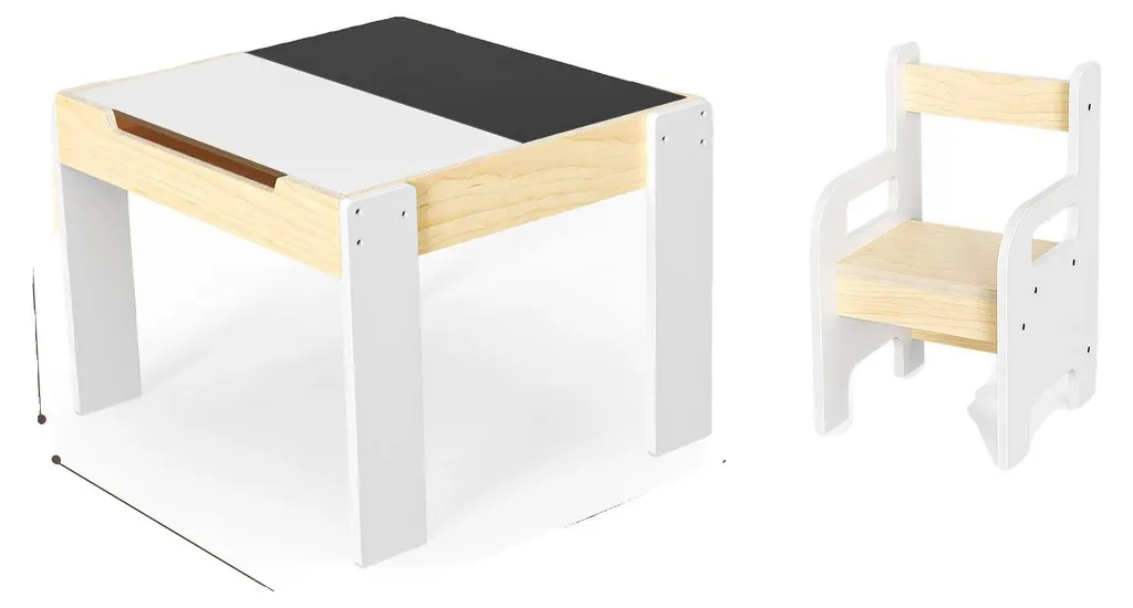 Mobilier de Chambre Enfant avec Table d'Activités et Rangement