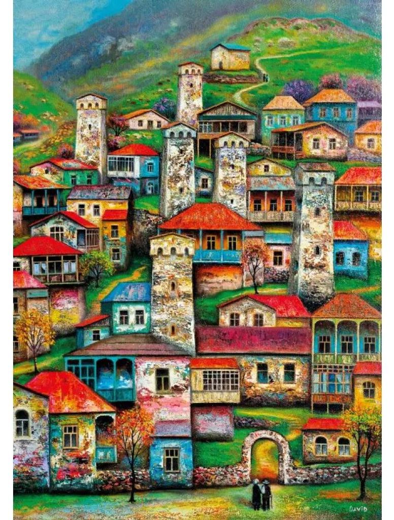 Magnolia Puzzle Beautiful Village - 1000 Teile Puzzle