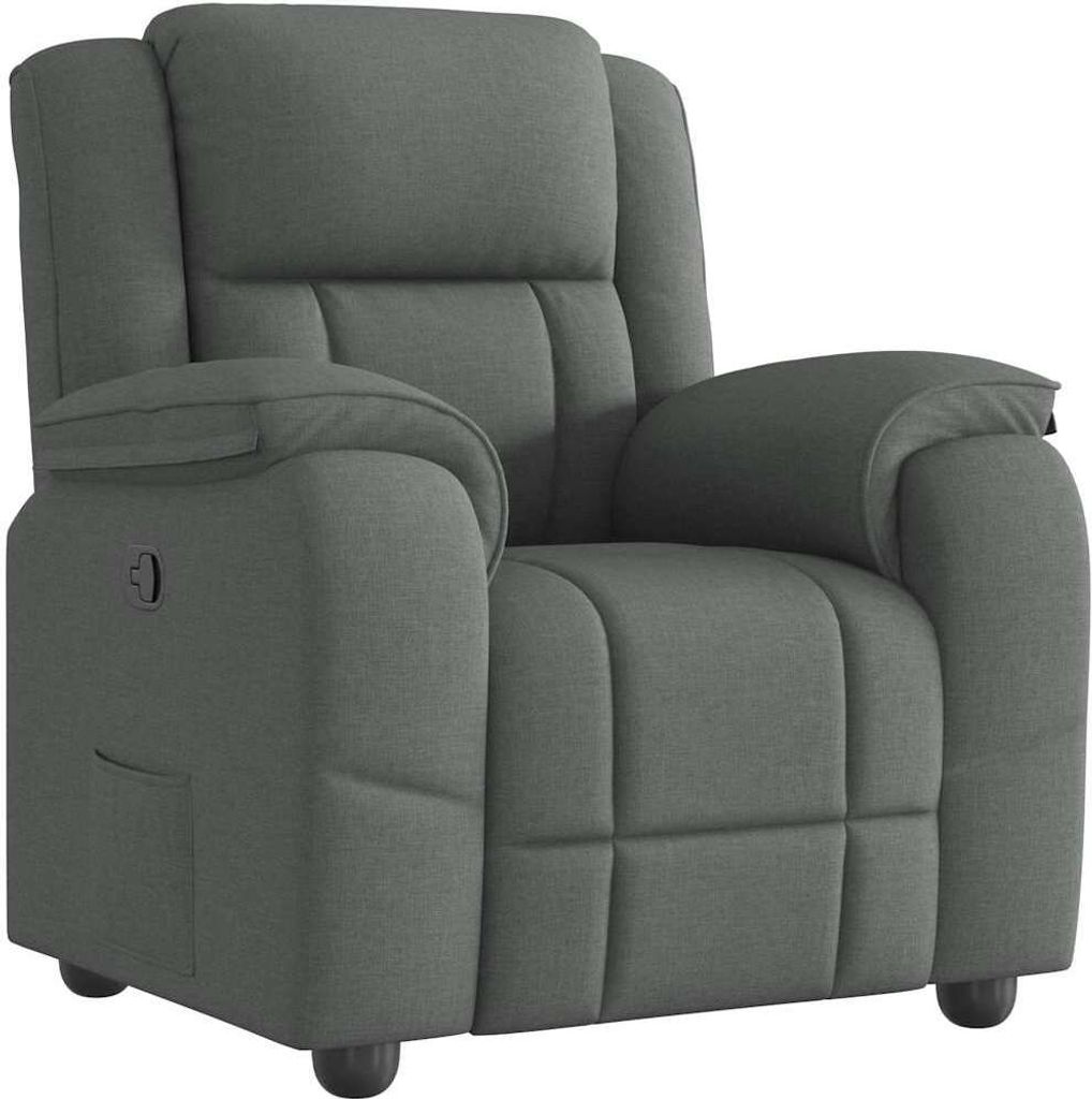 "2026 Aktion"Relaxsessel- TV-Sessel - Einzelsofa elegantes Design - Dunkelgrau Stoff - 96x99x102cm - Couchsessel NeuMöbel401911