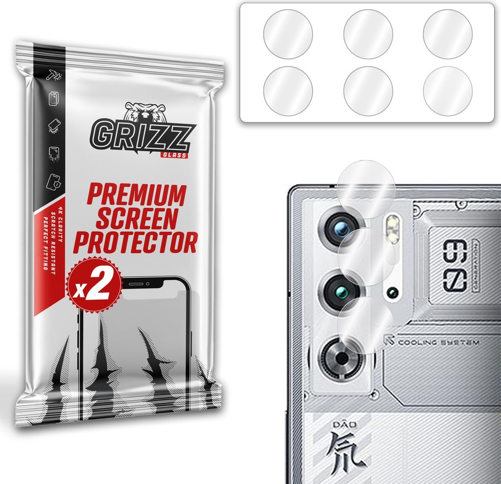 Glas für die GrizzGlass HybridGlass Kamera für ZTE Nubia Red Magic 9 Pro Plus