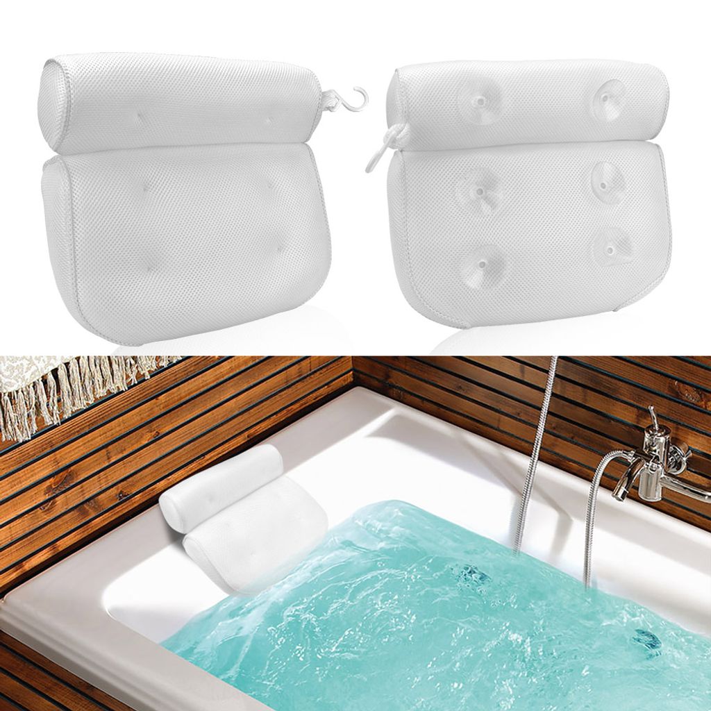 Sharplace Badekissen - Rutschfestes Wannenkissen 40x30cm Aus PVC Für Entspanntes Baden