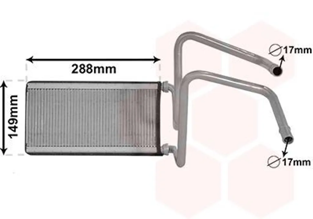 Réparer chauffage Toyota Land Cruiser avec radiateur Van Wezel 53006714
