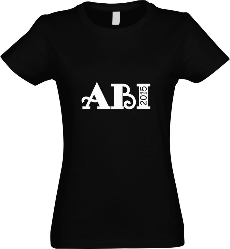 Kiwistar - T-Shirt tailliert - Damen - schwarz - Abi 2013 Motiv 2 - mit Motiv Bedruckt - Funshirt Design - Sport - Freizeit - Damen - L