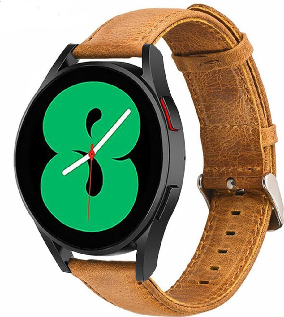 Strap-it Samsung Galaxy Watch 4 - 40mm Lederarmband (Braun)
