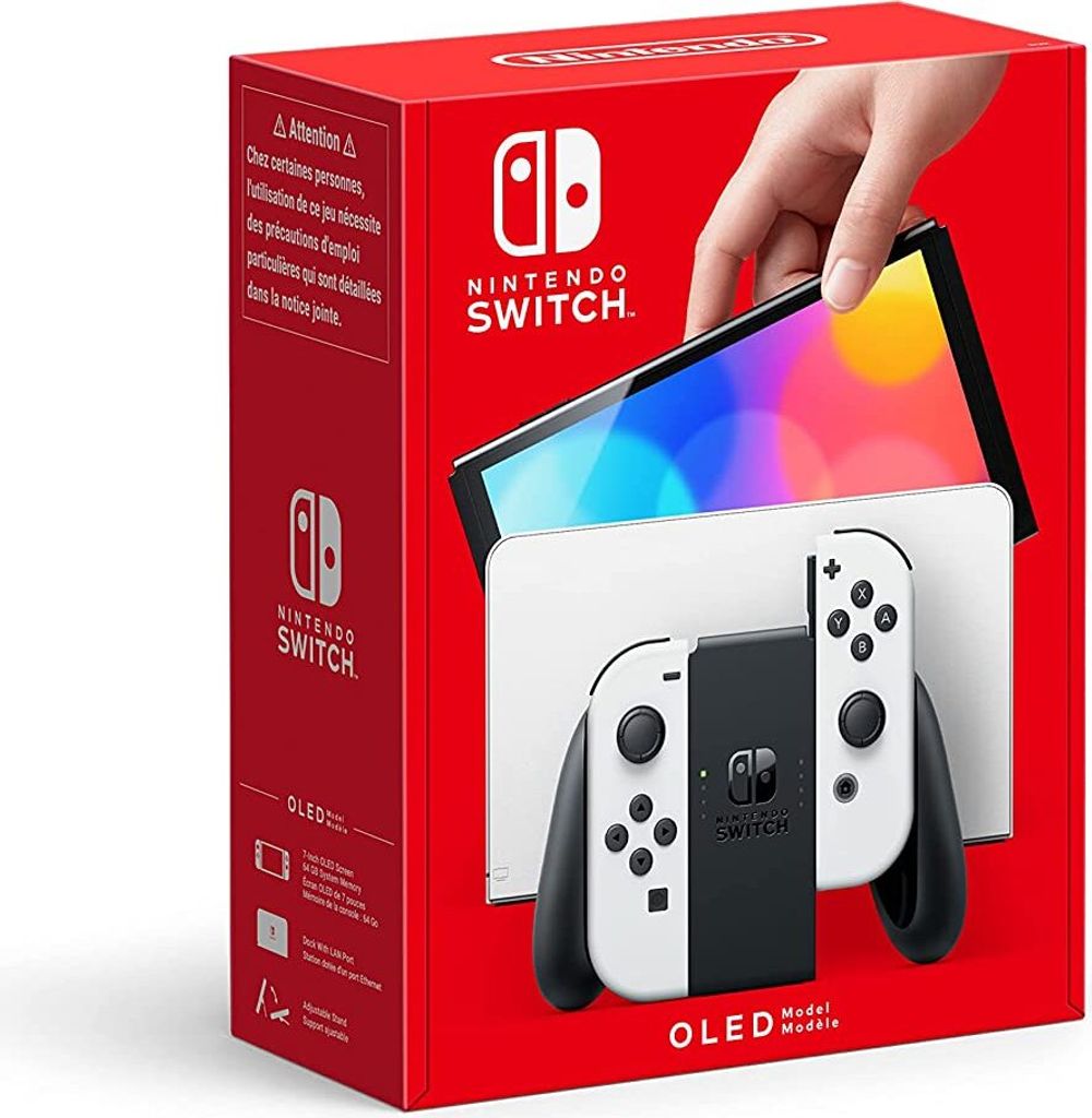 Nintendo Switch (OLED-Modell) Neon-Rot/Neon-Blau Produktbild 5