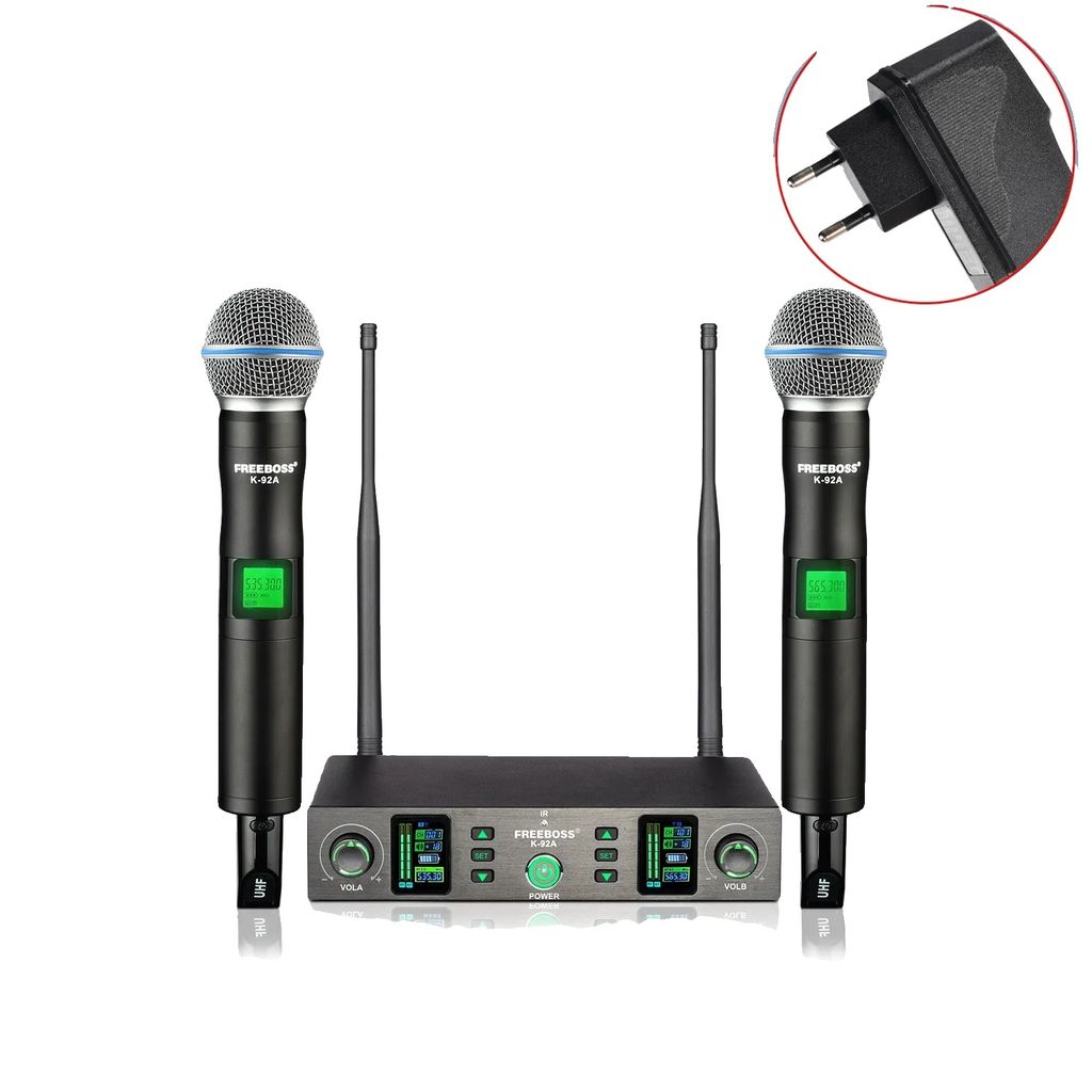 Wireless Karaoke Mikrofon Set, dynamischer Klang, lange kabellose Reichweite, /h3divulliEU STECKER/li/ul/div