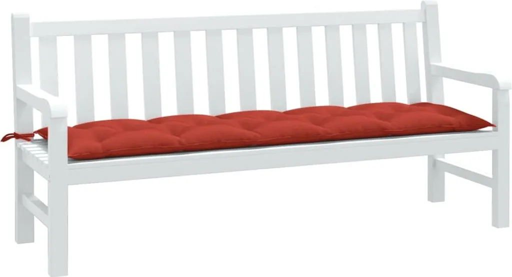 Cuscino Panca Esterno 180x50 Rosso Melange vidaXL - Comfort 7 cm - 2