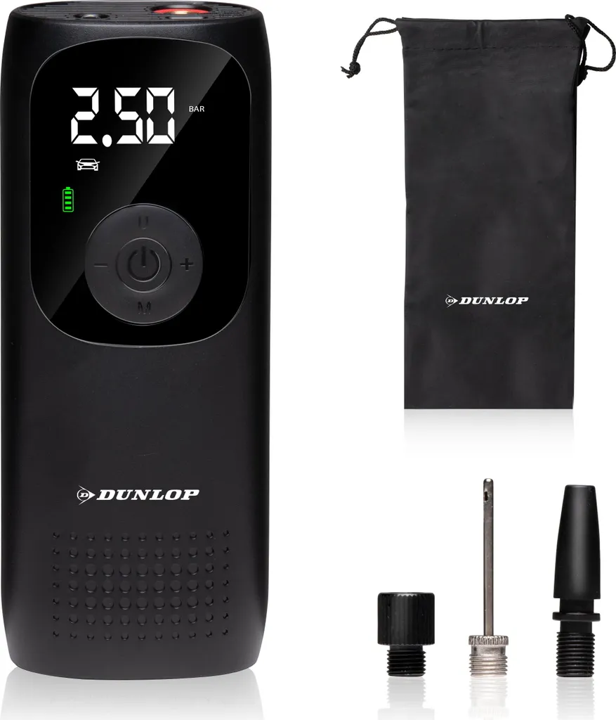 Dunlop Pompe à air électrique USB-C avec compresseur de batterie 10 Bar
