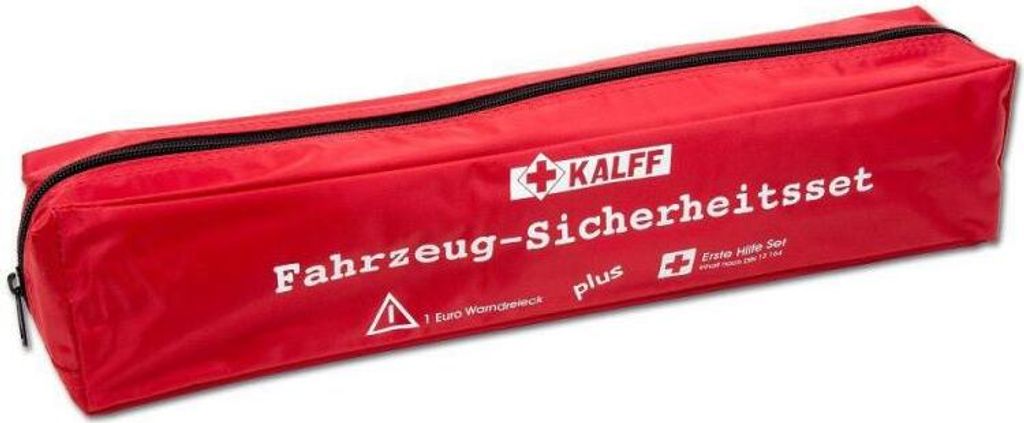 KALFF KFZ Kombitasche "Kompakt" Inhalt DIN 13164 rot Produktbild 