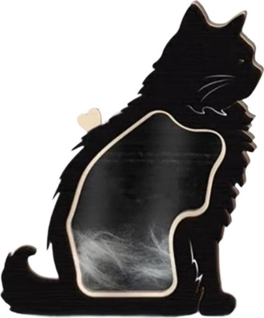 Holzkiste Katze Mantel Rahmen Souvenir Figur