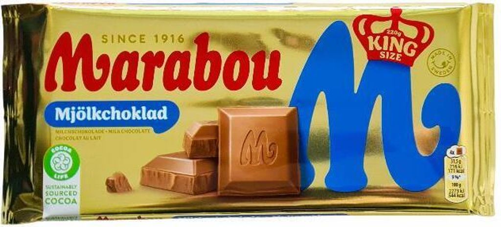 Marabou Schokolade Vollmilch (220g Tafel) Produktbild 